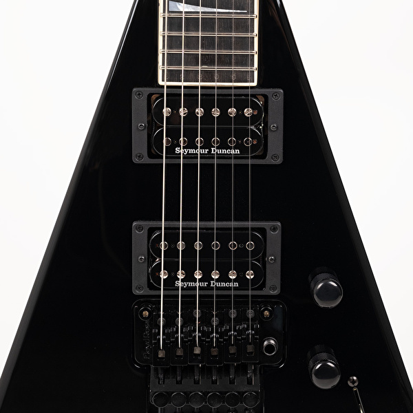 Jackson USA Select King V KV2 Abanoz Klavye Gloss Black Elektro Gitar